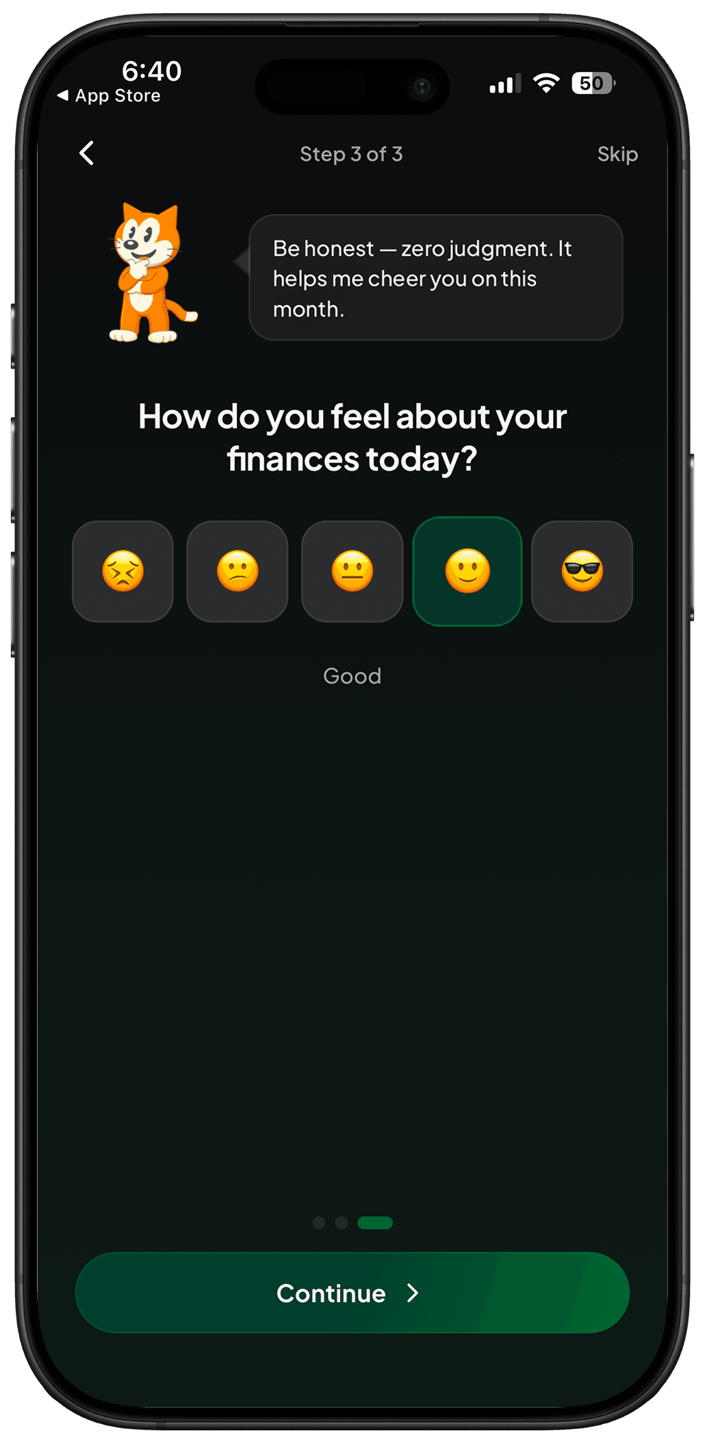 KP financial mood screen